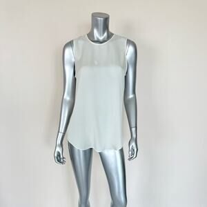 Theory silk white blouse size M Retail 290$